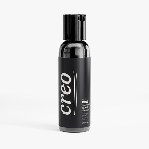 creo Charcoal Facial Cleanser for men, 2 fl oz