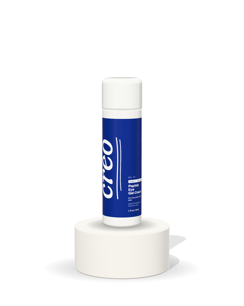 Peptide Eye Gel-Cream on the creo stand