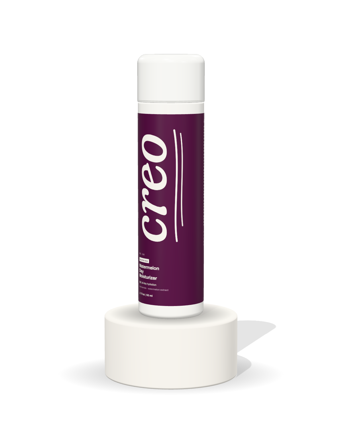 Watermelon Day Moisturizer on the creo stand